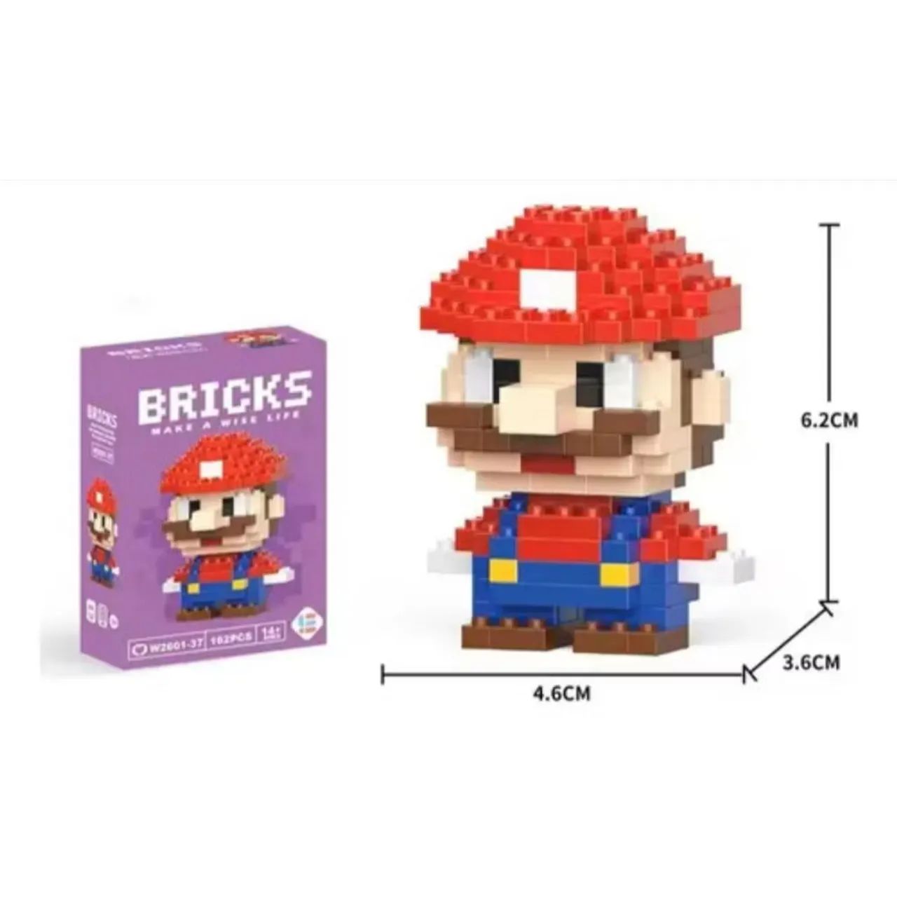Kit Blocos de montar Mario e Luigi  - Foto 4