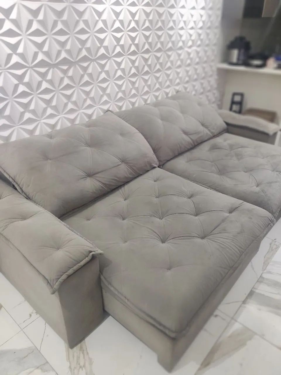 Vendo sofá retrátil de 2,90m por apenas 600$ - Foto 2