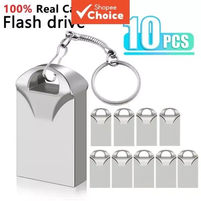 KIT COM 10 PENDRIVE CHAVEIRO USB /8GB/ ATACADO
