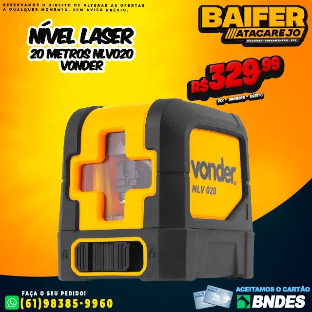 Nível Laser 20 Metros Nlvo20 Vonder