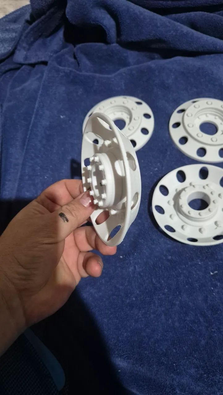 Rc Automodelo Calota 3D Caminhão FG 1/5 projeto único iguais as originais  - Foto 2
