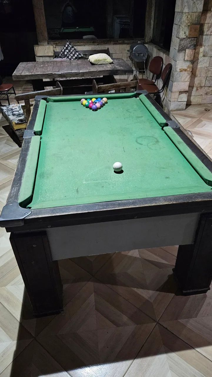 Mesa de sinuca de pedra - Foto 5