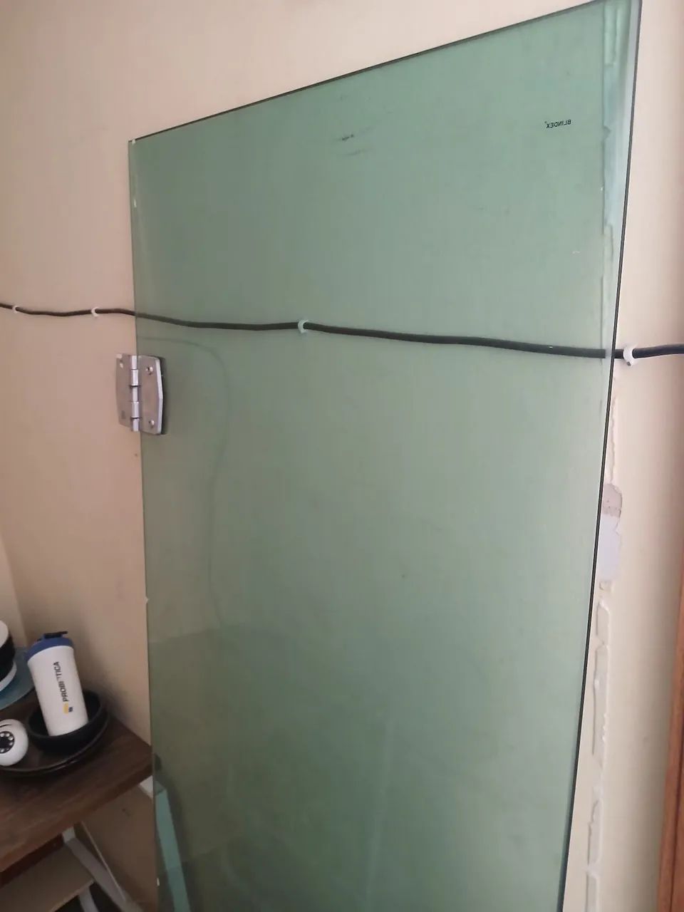 Porta Verde Blindex 90cmx185cm - Foto 2