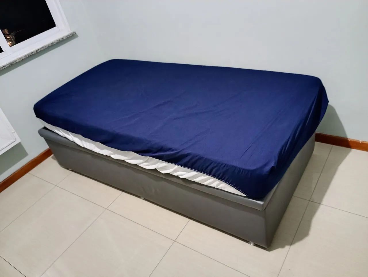 Cama box solteiro Ortobom + colchão  - Foto 5