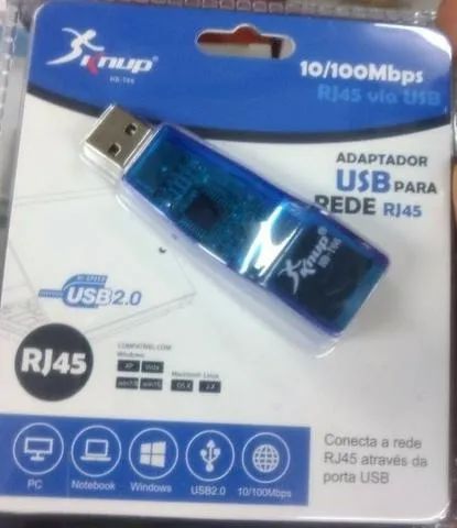 Adaptador USB para RJ45 10/100Mbps Knup - Foto 5