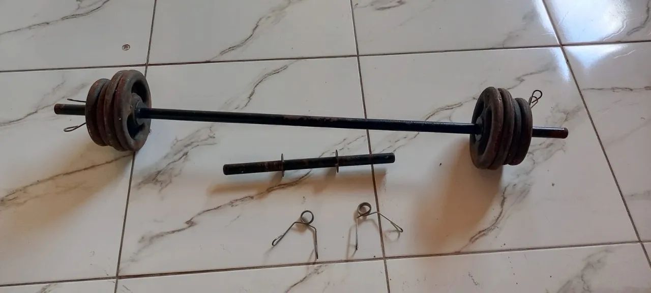 Halteres e barra  - Foto 3