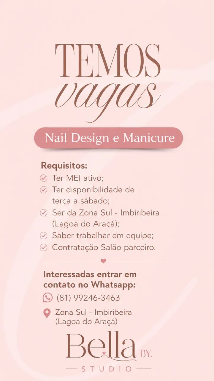 Vaga Manciure 