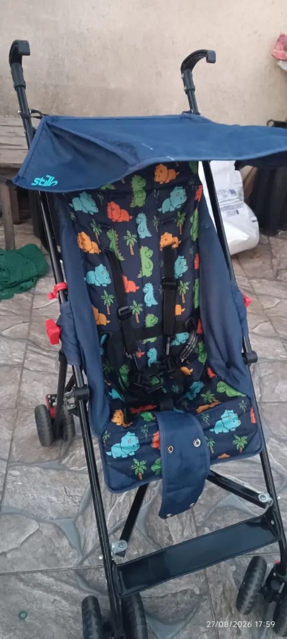 Vendo cadeirinha de carro e carrinho de bebê modelo guarda chuva - Foto 5