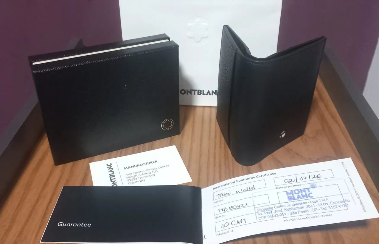 Carteira Montblanc Sartorial Mini 4cc 