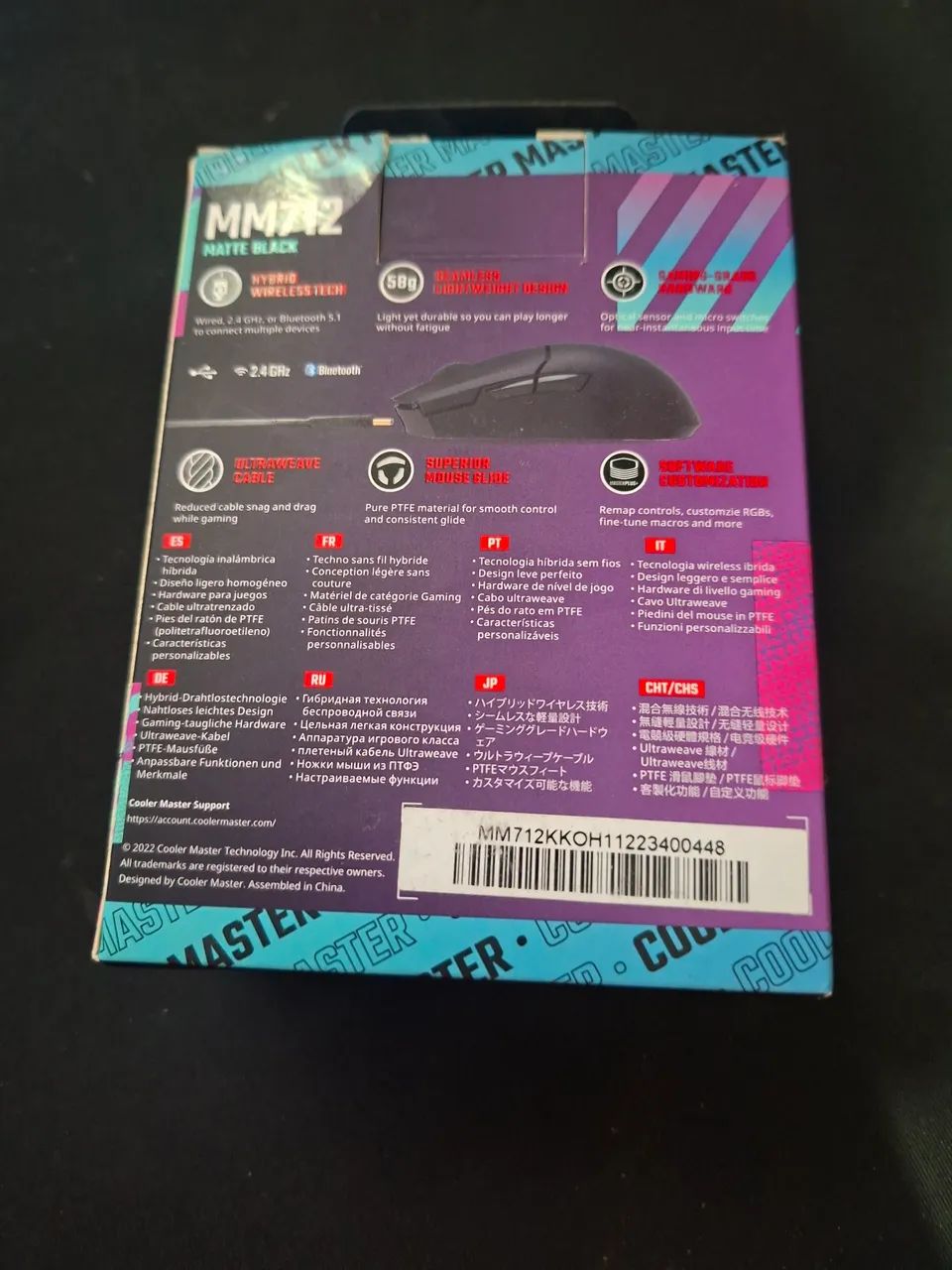 MOUSE MM712 BLACK COOLER MASTER - Foto 2