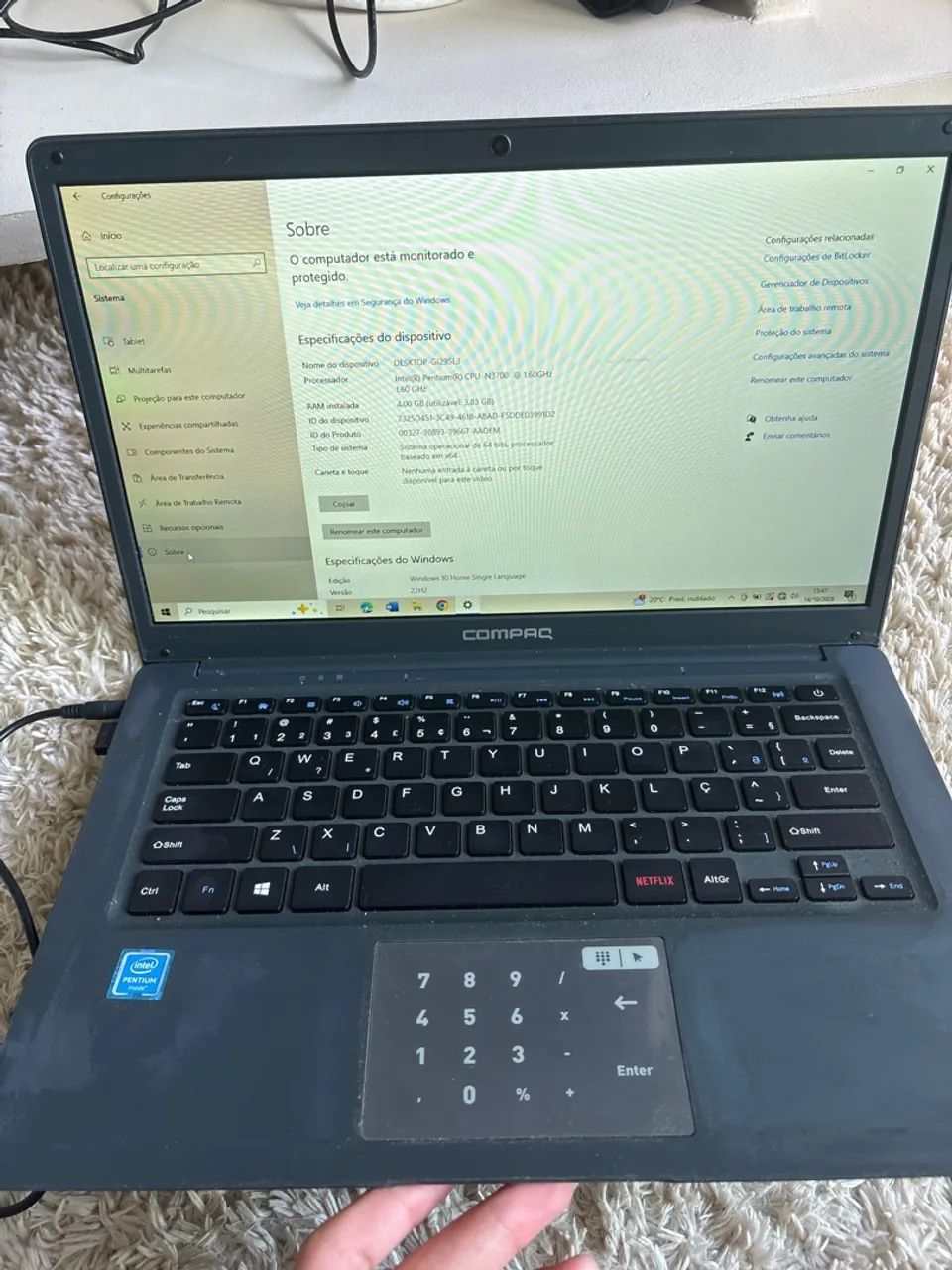 Notebook compaq 