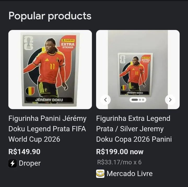 FIGURINHA LEGENDY PRATA J.DOKU - Foto 4