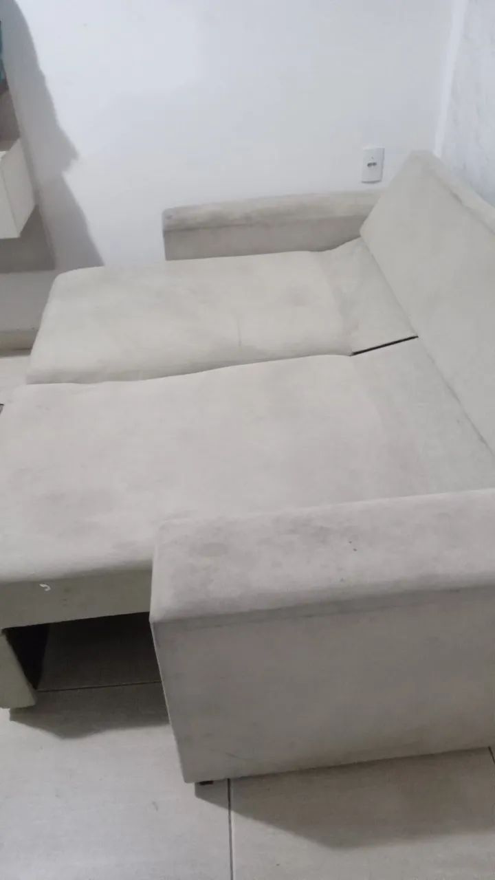 Sofá retrátil 3 lugares usado. - Foto 4