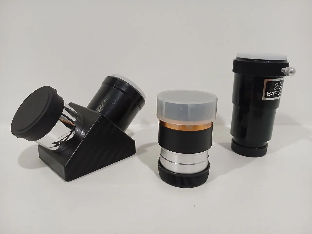 Kit: Lente 4mm, Barlow 2X e Diagonal 90°
