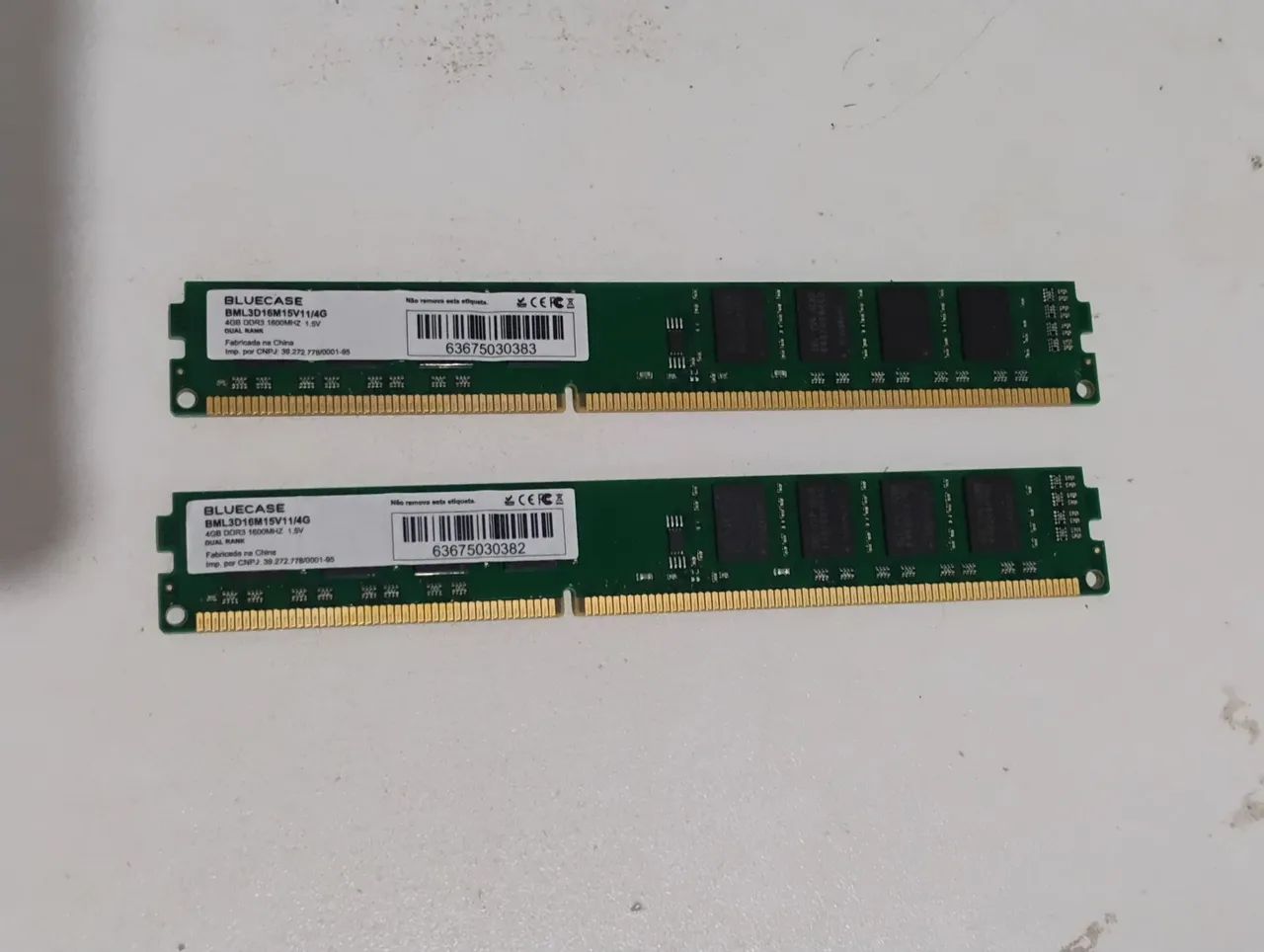 Memória RAM 8gb ddr3 2x4