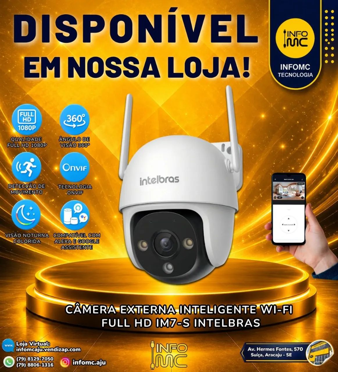 Câmera Externa Intelbras IM7-S