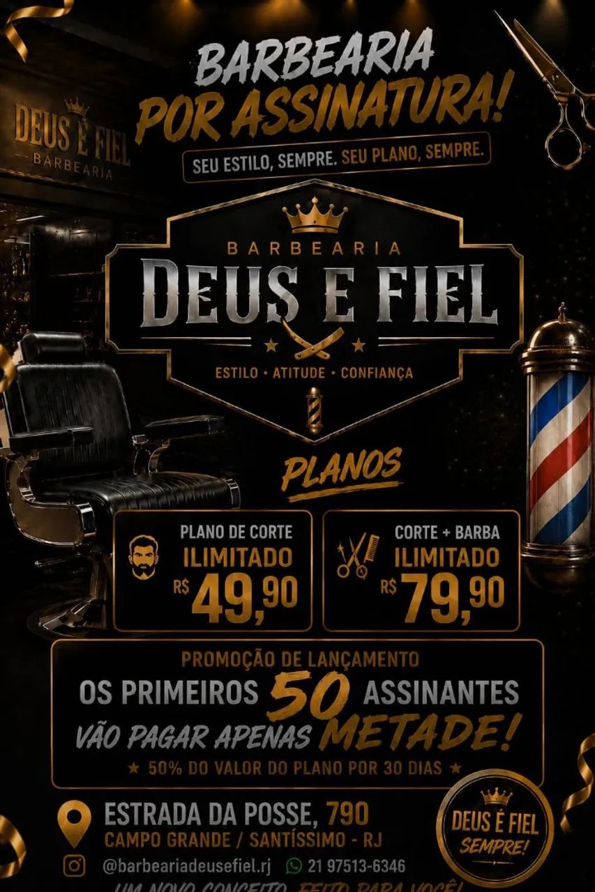 Barbearia Deus è fiel 