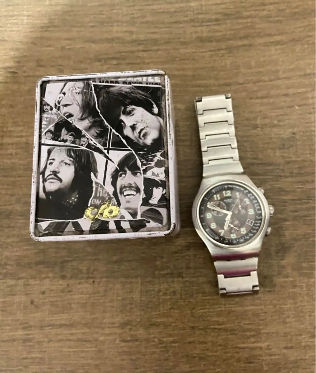 Relógio Swatch Irony + caixa The Beatles