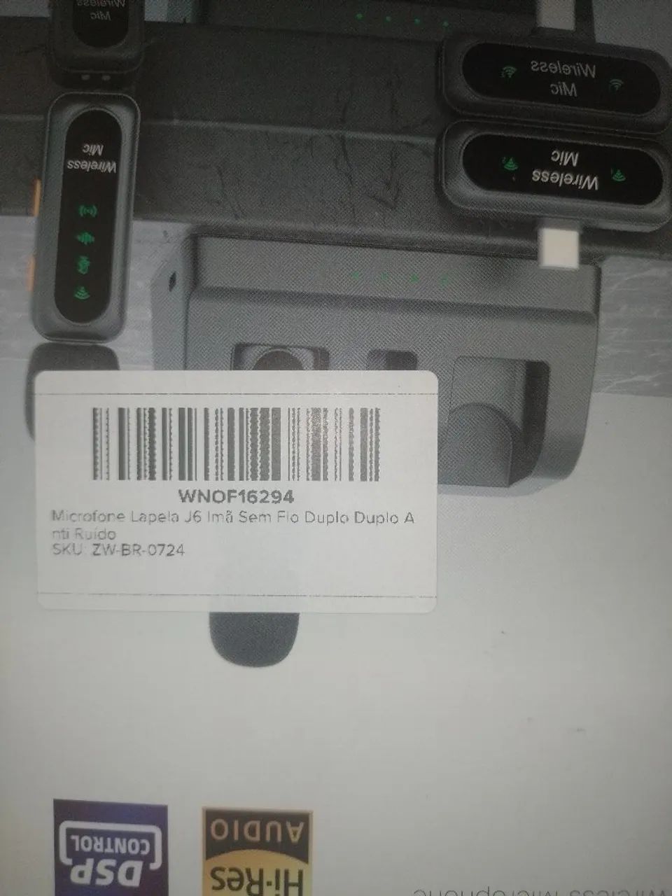 Microfone lapela j6 imã 