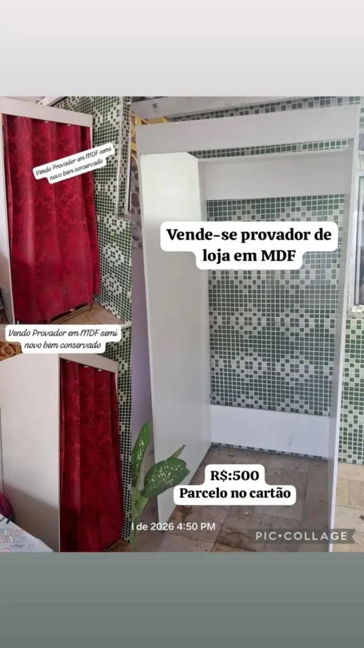 Provador de loja em MDF 