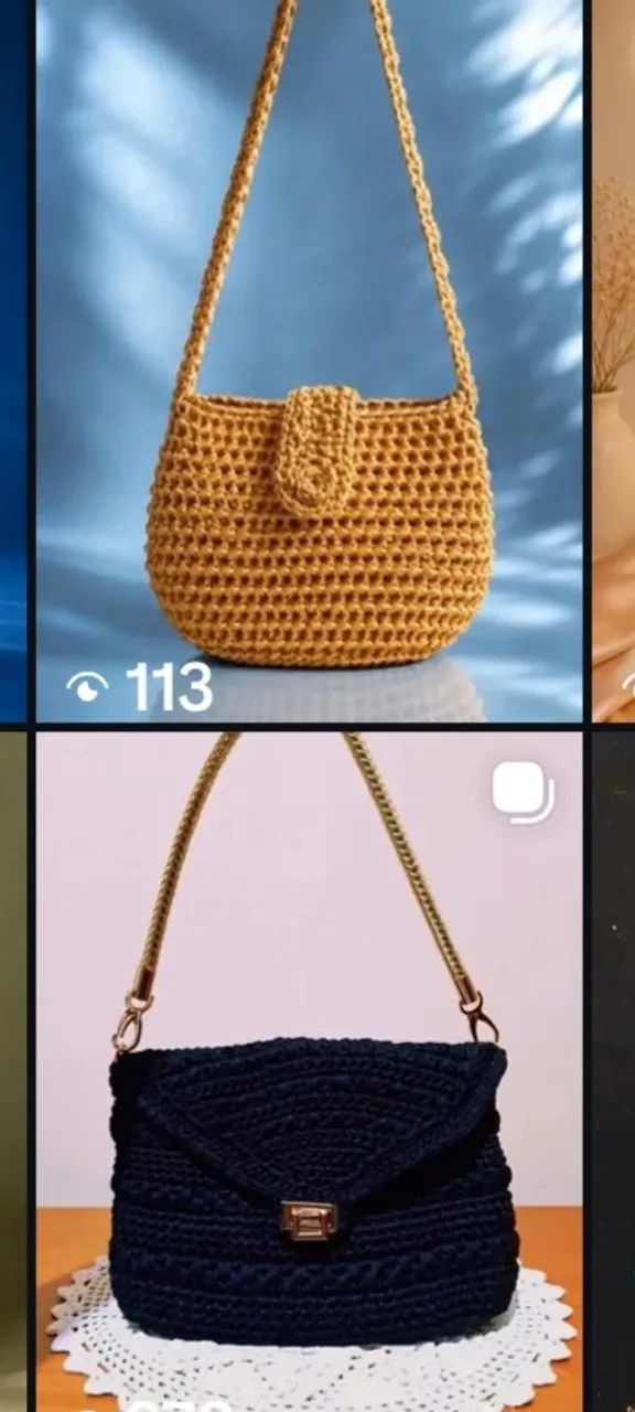 Vendo bolsa de crochê.