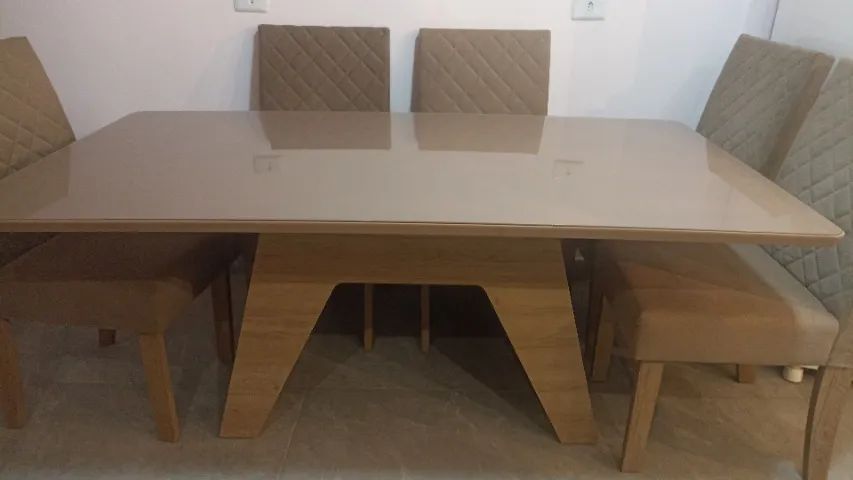 Mesa retangular com 6 cadeiras - Foto 2