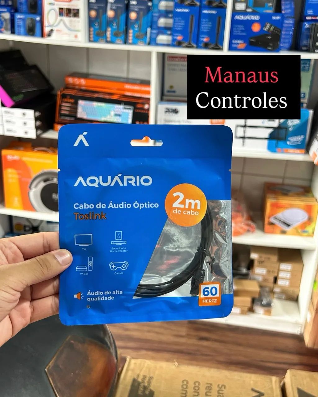 Cabo Óptico para Caixa de Som ( Promoção )