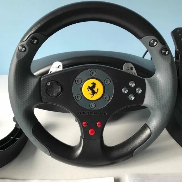 Volante Ferrari Racing Red Ps3, Pc Preto EThrustmast