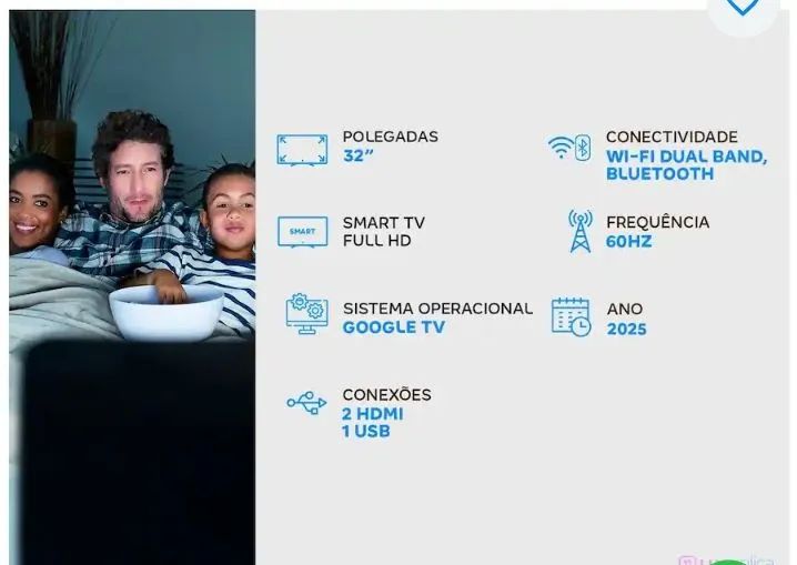 OPORTUNIDADE!!!  Tv de 32 polegadas TCL (NOVA NA CAIXA) comprada no dia 30/10/26 - Foto 4