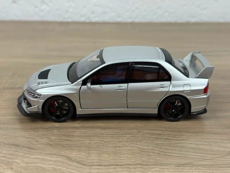 Miniatura Mitsubishi Lancer Evolution Prata Ix 1:32 Com Som E Luz - Foto 2