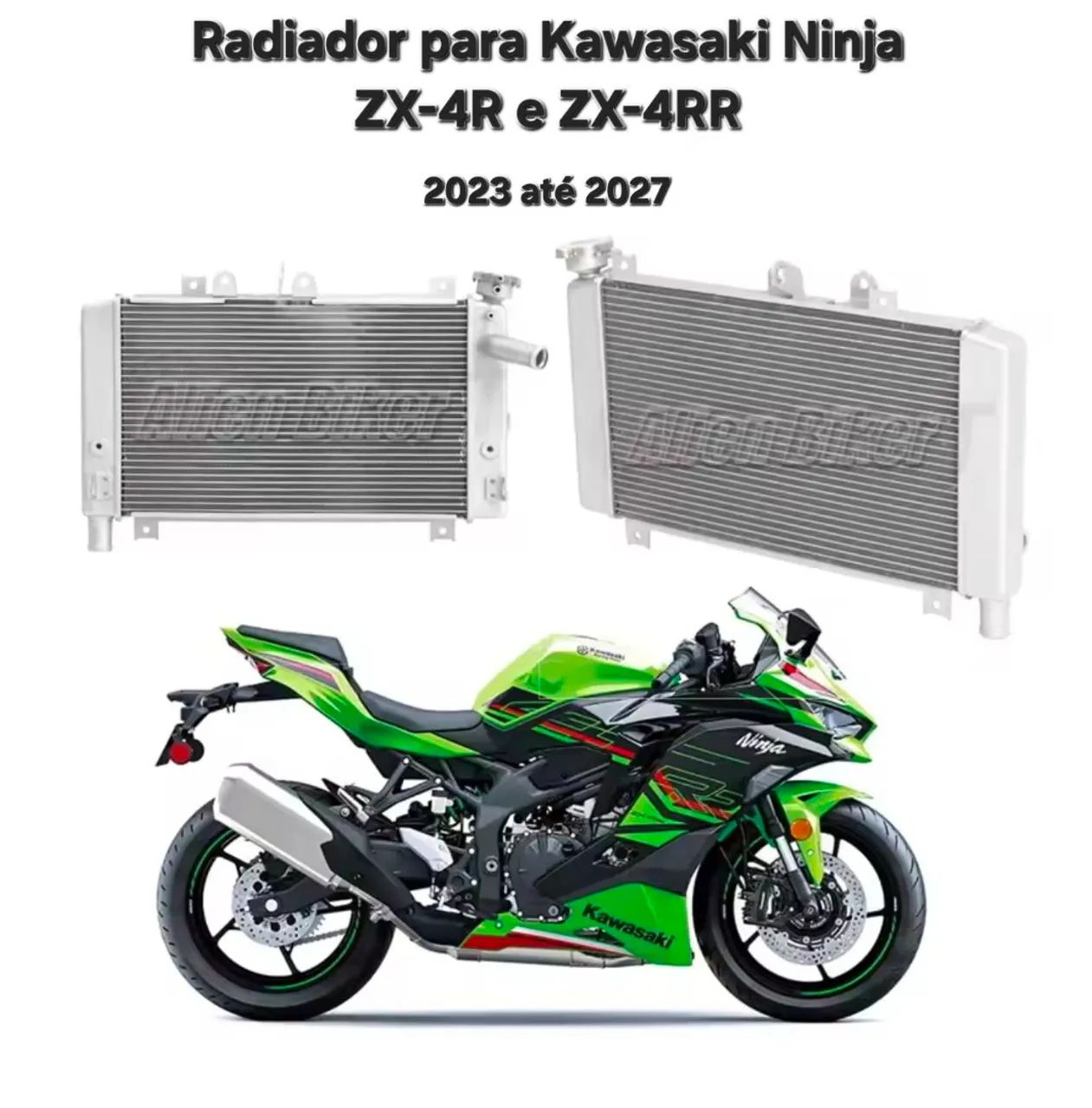 Radiador Kawasaki Ninja ZX-4R e RR (2023-2027) - Peças para motos