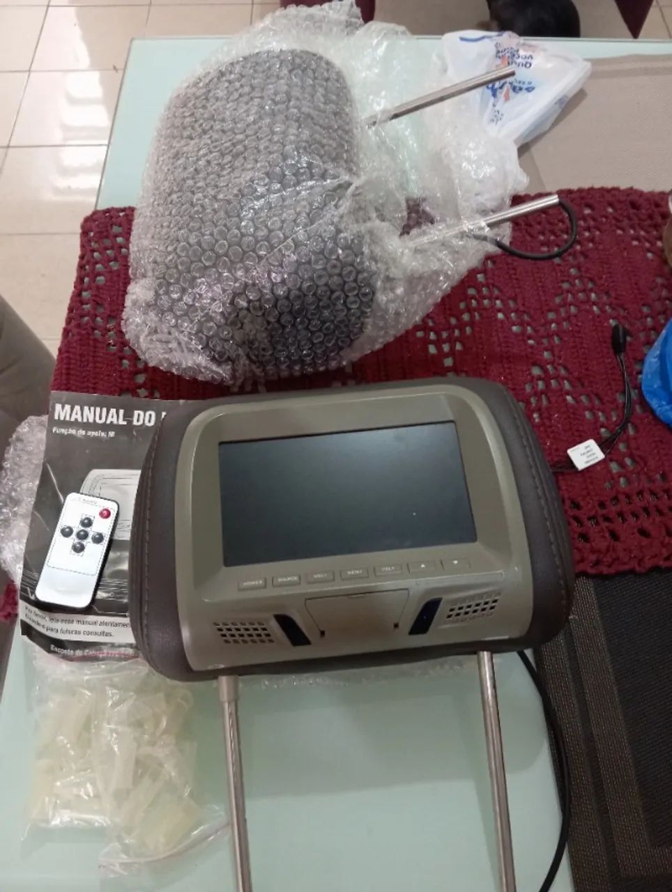 Monitor Lcd com controle,tela de 7 polegadas  - Foto 3
