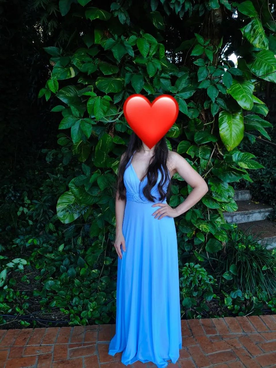 Vestido de festa azul 