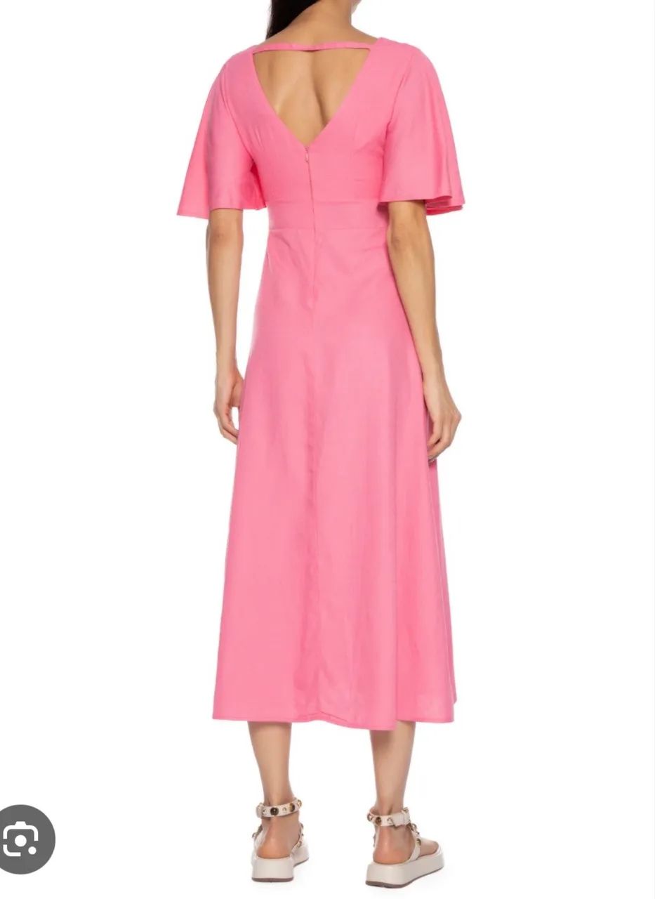 Vestido Midi Rosa (Hering) 