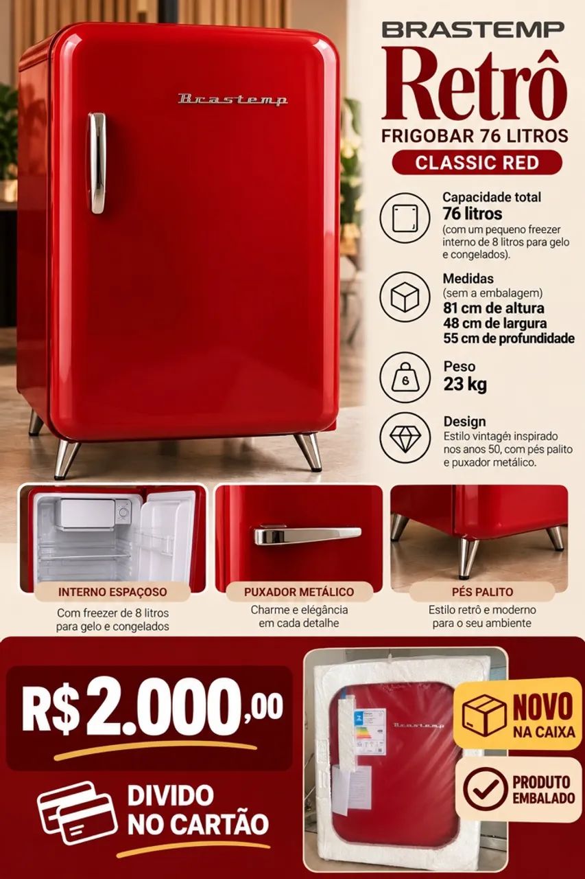 Frigobar Retrô Brastemp 