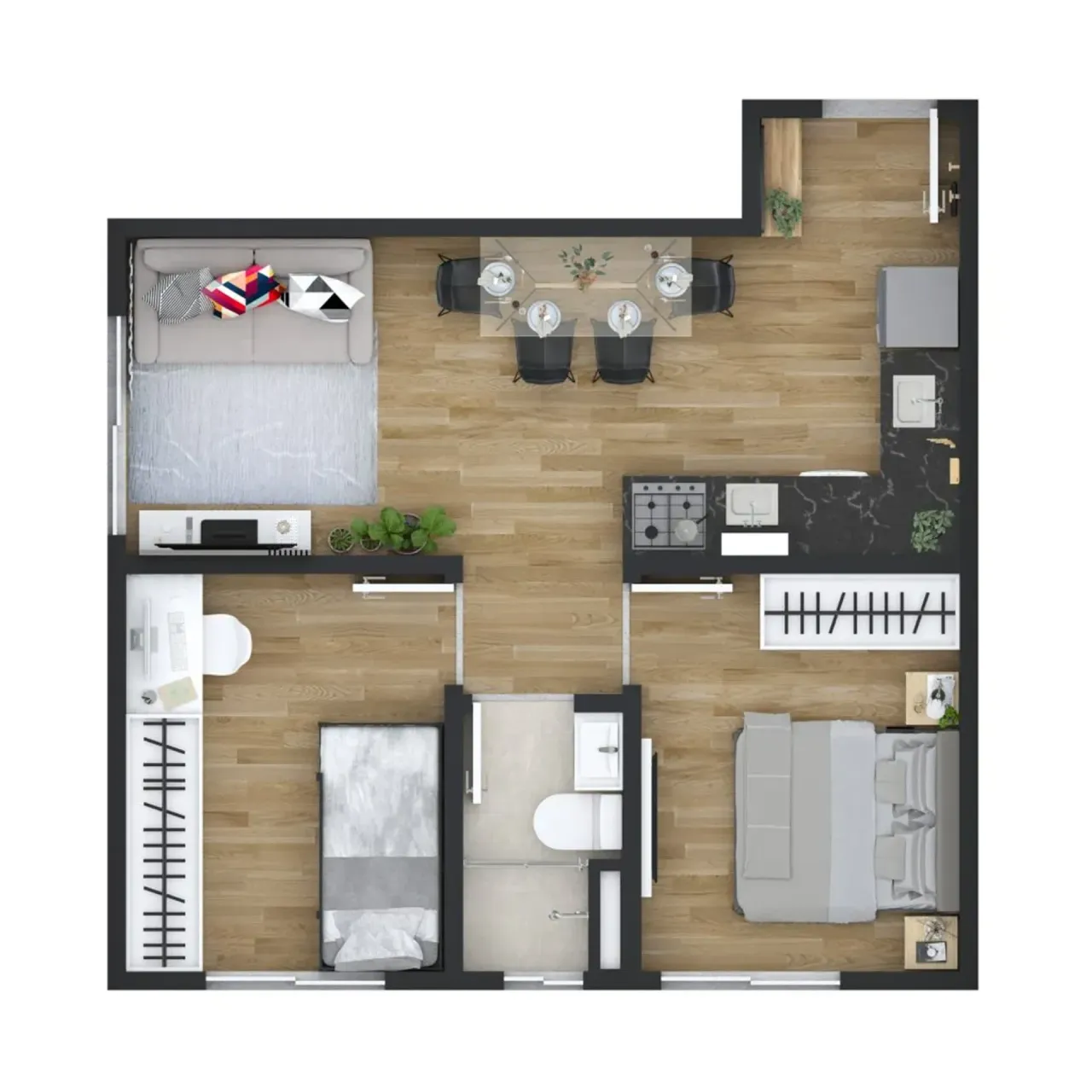 PLANTA 40m²