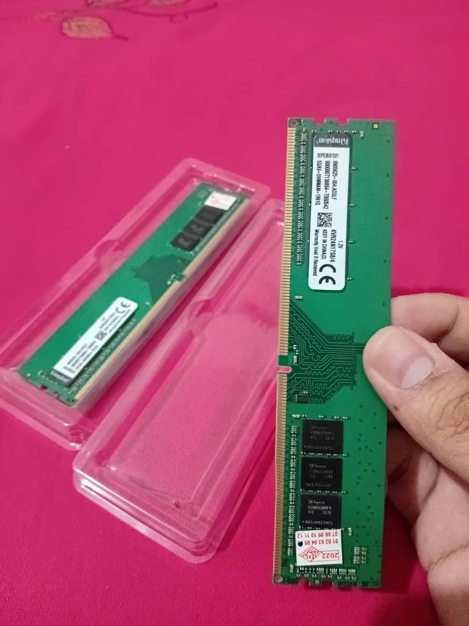 Memória ram ddr4 2x4 (8gb)