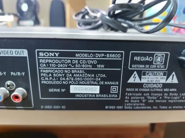 CD DVD Player Sony - Modelo DVP S560D - Foto 3