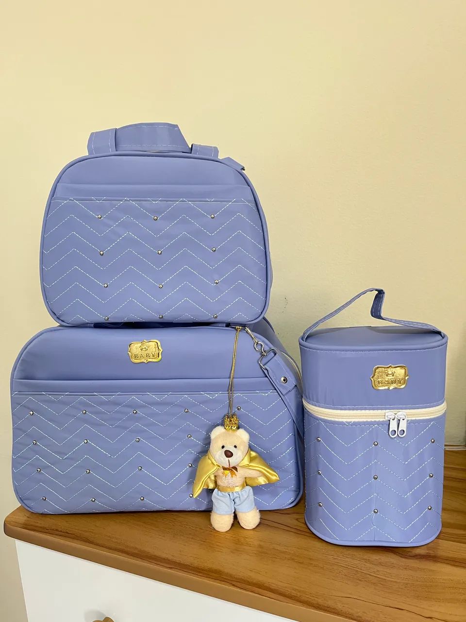 Kit Bolsa Bebê Azul