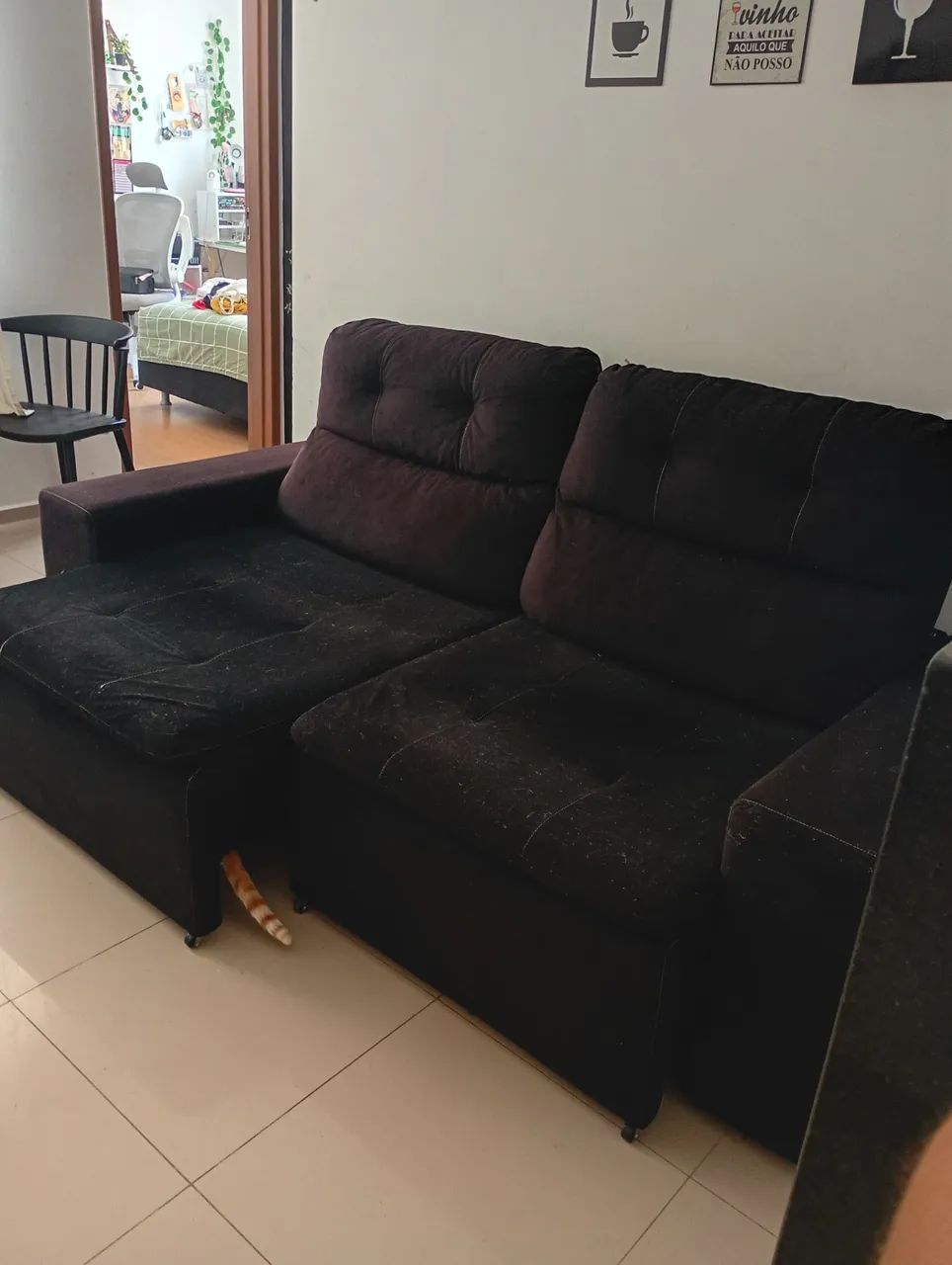 Sofá retrátil 2 lugares