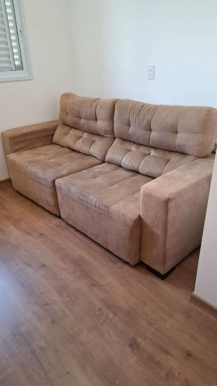 Sofá retrátil 4 lugares com encosto reclinável - Foto 3