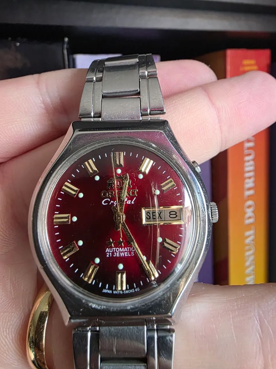 Orient Crystal Automático 21 Rubis - Vermelho Raro