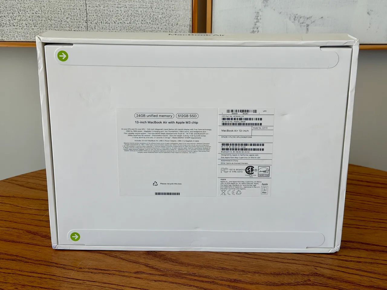 MacBook Air 13 Polegadas M3 24GB 512SSD - Cinza Espacial - NOVO/Lacrado  - Foto 2