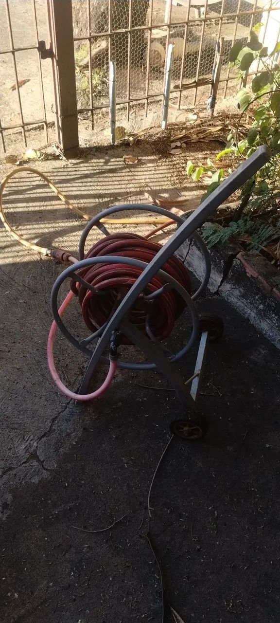 Carrinho alumínio com a mangueira  - Foto 2