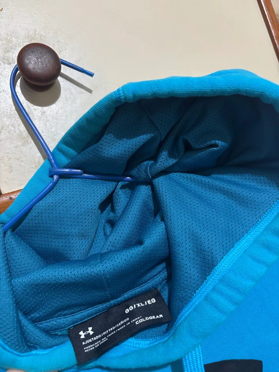 Blusa Azul Moletom Under Armour - Foto 2