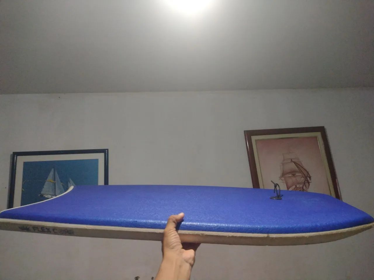 Prancha bodyboard profissional com pe de pato e strep . - Foto 3