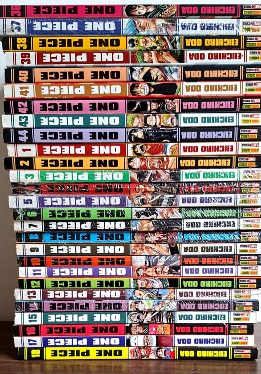 Coleção Manga One Piece (1até 18) e (36 até 44)