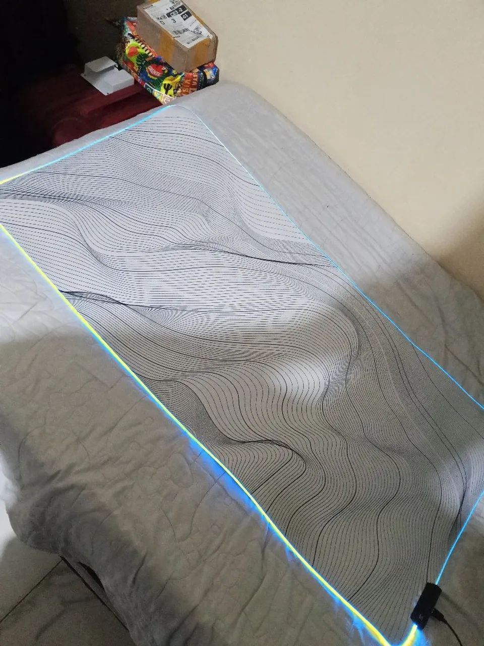 Mouse pad com led