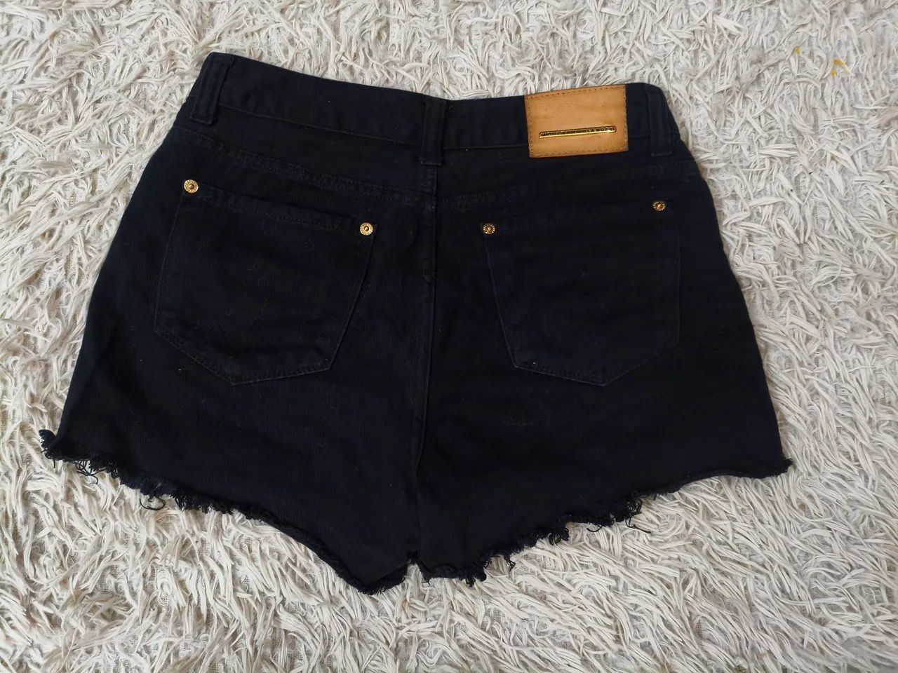 Short jeans preto - Foto 4