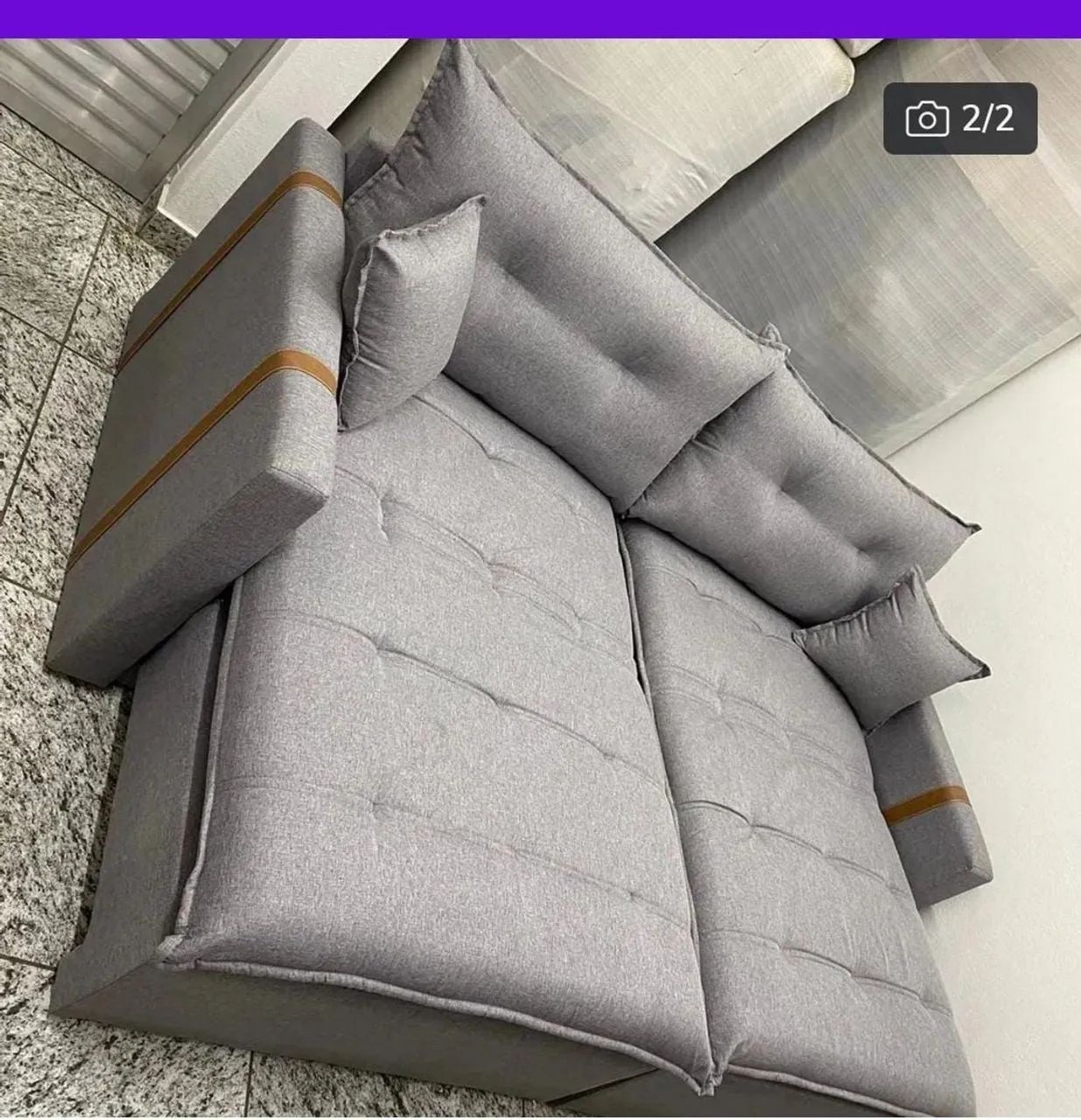 Sofá retrátil no tecido linho para deixar sua sala elegante